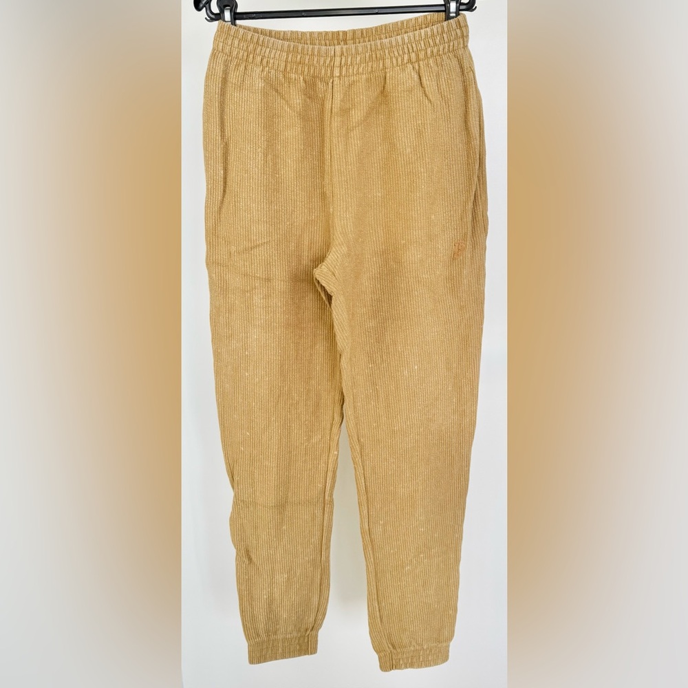 PINK | Light Brown Corduroy Joggers